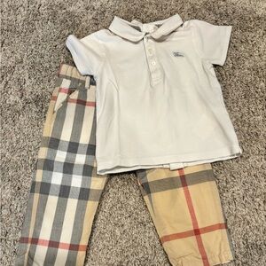 Burberry Polo & Pant Set